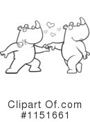 Rhino Clipart #1151661 by Cory Thoman