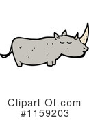Rhino Clipart #1159203 by lineartestpilot