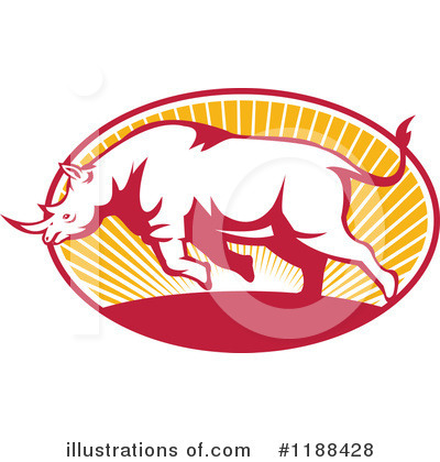 Royalty-Free (RF) Rhino Clipart Illustration by patrimonio - Stock Sample #1188428
