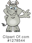 Rhino Clipart #1278544 by Dennis Holmes Designs