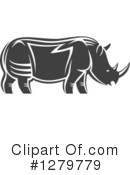 Rhino Clipart #1279779 by Vector Tradition SM
