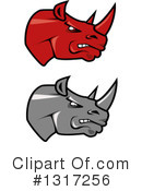 Rhino Clipart #1317256 by Vector Tradition SM