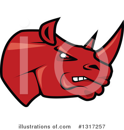 Rhino Clipart #1317257 by Vector Tradition SM