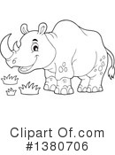 Rhino Clipart #1380706 by visekart