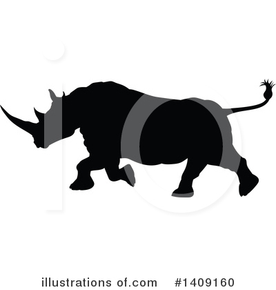 Royalty-Free (RF) Rhino Clipart Illustration by AtStockIllustration - Stock Sample #1409160