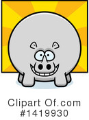 Rhino Clipart #1419930 by Cory Thoman