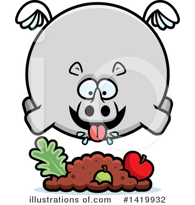 Royalty-Free (RF) Rhino Clipart Illustration by Cory Thoman - Stock Sample #1419932