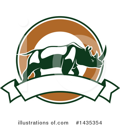 Rhinoceros Clipart #1435354 by Vector Tradition SM
