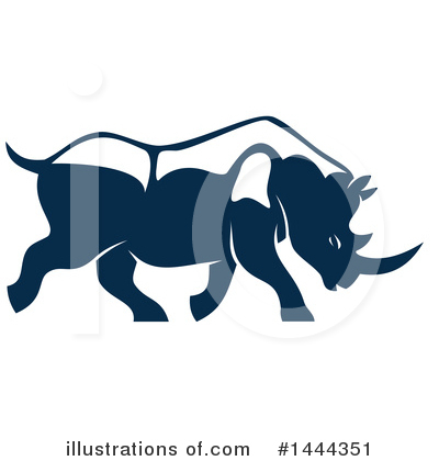 Royalty-Free (RF) Rhino Clipart Illustration by Vector Tradition SM - Stock Sample #1444351