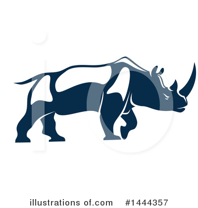 Rhinoceros Clipart #1444357 by Vector Tradition SM