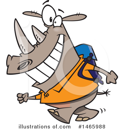 Rhino Clipart #1465988 by toonaday