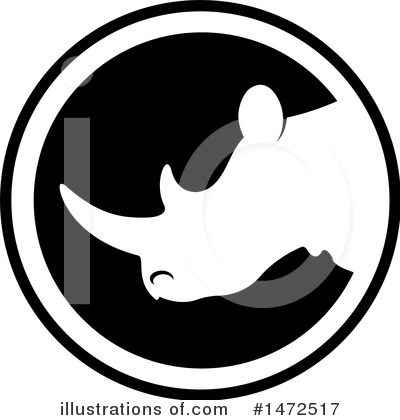 Royalty-Free (RF) Rhino Clipart Illustration by Lal Perera - Stock Sample #1472517