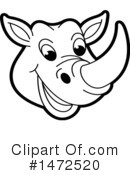 Rhino Clipart #1472520 by Lal Perera