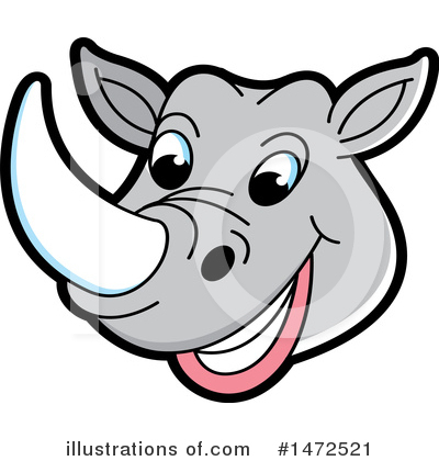 Royalty-Free (RF) Rhino Clipart Illustration by Lal Perera - Stock Sample #1472521