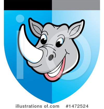 Royalty-Free (RF) Rhino Clipart Illustration by Lal Perera - Stock Sample #1472524