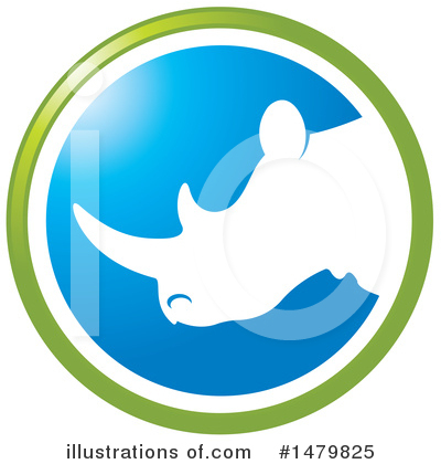 Royalty-Free (RF) Rhino Clipart Illustration by Lal Perera - Stock Sample #1479825