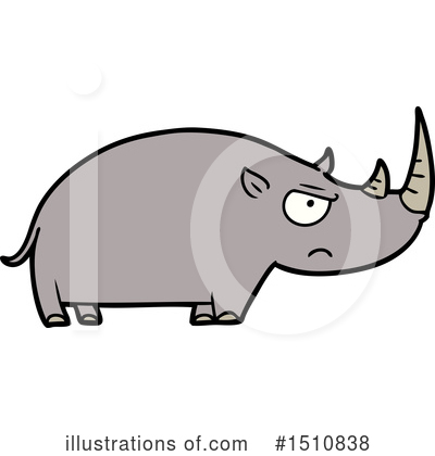 Royalty-Free (RF) Rhino Clipart Illustration by lineartestpilot - Stock Sample #1510838