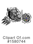 Rhino Clipart #1580744 by AtStockIllustration
