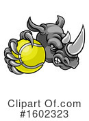 Rhino Clipart #1602323 by AtStockIllustration