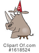 Rhino Clipart #1618524 by toonaday