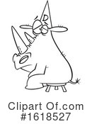 Rhino Clipart #1618527 by toonaday