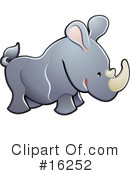 Rhino Clipart #16252 by AtStockIllustration