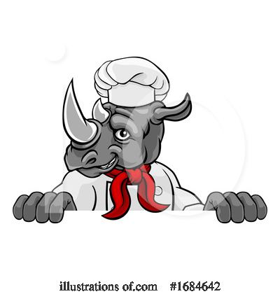 Royalty-Free (RF) Rhino Clipart Illustration by AtStockIllustration - Stock Sample #1684642