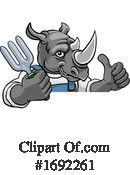 Rhino Clipart #1692261 by AtStockIllustration