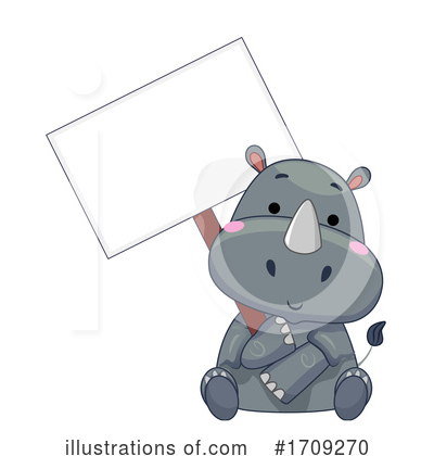 Rhinoceros Clipart #1709270 by BNP Design Studio