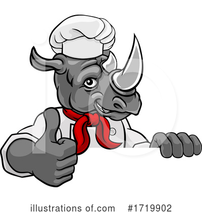 Royalty-Free (RF) Rhino Clipart Illustration by AtStockIllustration - Stock Sample #1719902