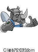 Rhino Clipart #1721059 by AtStockIllustration