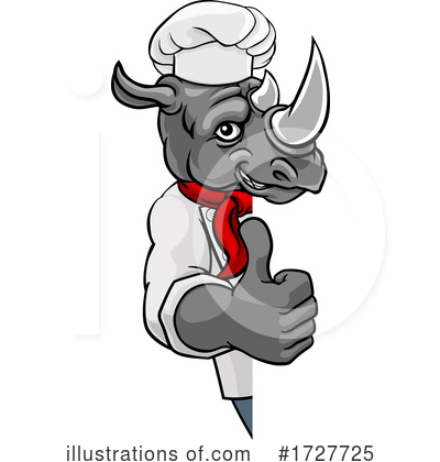Royalty-Free (RF) Rhino Clipart Illustration by AtStockIllustration - Stock Sample #1727725