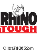 Rhino Clipart #1740852 by Johnny Sajem