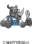 Rhino Clipart #1771602 by AtStockIllustration