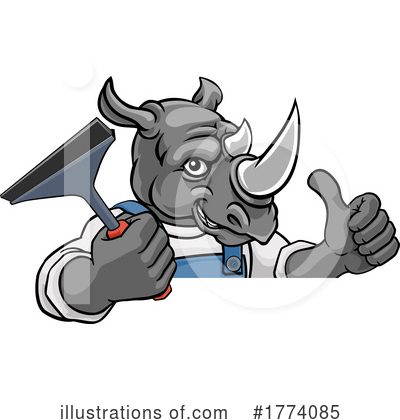 Rhino Clipart #1774085 by AtStockIllustration
