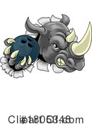 Rhino Clipart #1805348 by AtStockIllustration