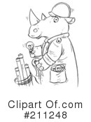 Rhino Clipart #211248 by Alex Bannykh