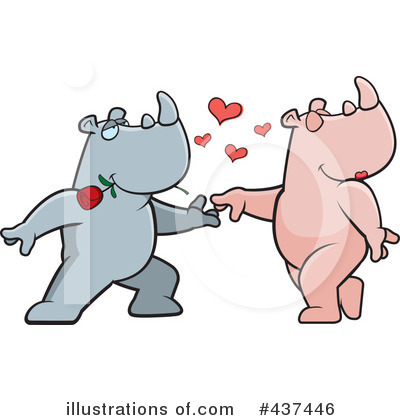 Royalty-Free (RF) Rhino Clipart Illustration by Cory Thoman - Stock Sample #437446