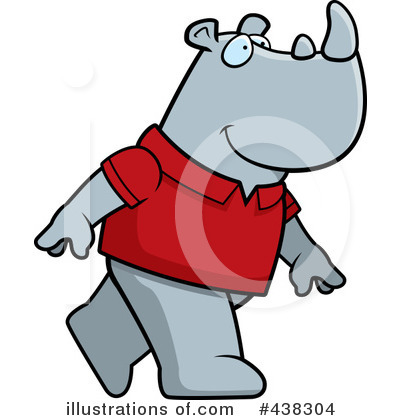 Royalty-Free (RF) Rhino Clipart Illustration by Cory Thoman - Stock Sample #438304