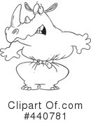 Rhino Clipart #440781 by toonaday