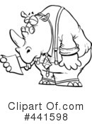 Rhino Clipart #441598 by toonaday