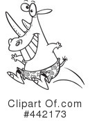 Rhino Clipart #442173 by toonaday