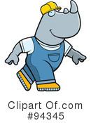 Rhino Clipart #94345 by Cory Thoman