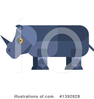 Rhinoceros Clipart #1392828 by Vector Tradition SM