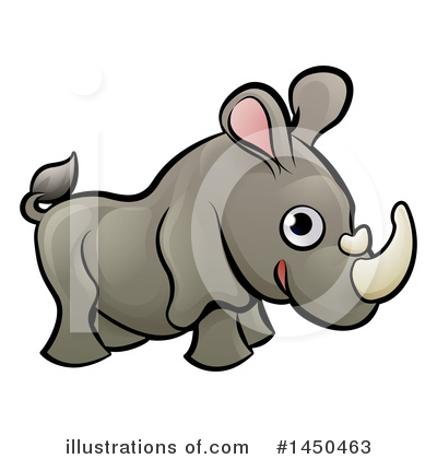 Royalty-Free (RF) Rhinoceros Clipart Illustration by AtStockIllustration - Stock Sample #1450463