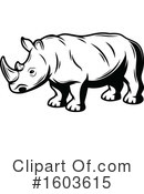 Rhinoceros Clipart #1603615 by Vector Tradition SM