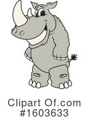 Rhinoceros Clipart #1603633 by Mascot Junction