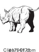 Rhinoceros Clipart #1794178 by patrimonio