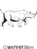 Rhinoceros Clipart #1794179 by patrimonio