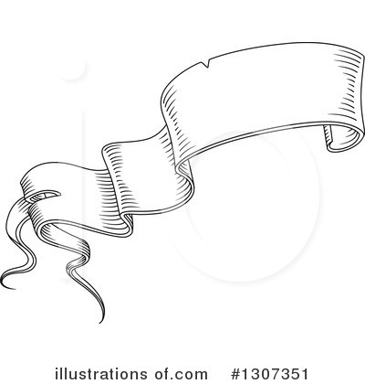 Ribbon Banner Clipart #1307351 by Vector Tradition SM